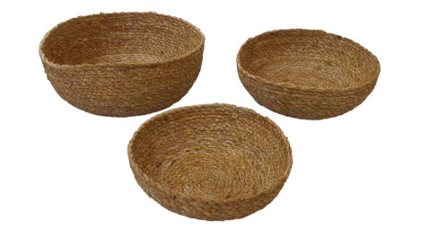 Seagrass Small pot Set of 3